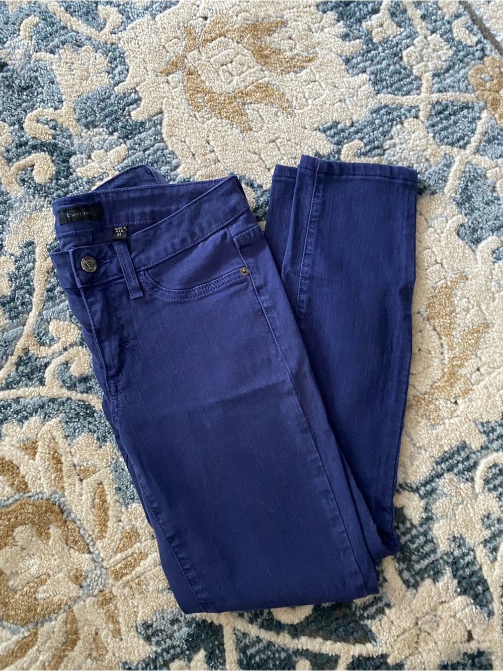 Bebe Dark Blue Skinny Jeans great condition size 28